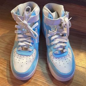 Hand painted hightop airforce 1s